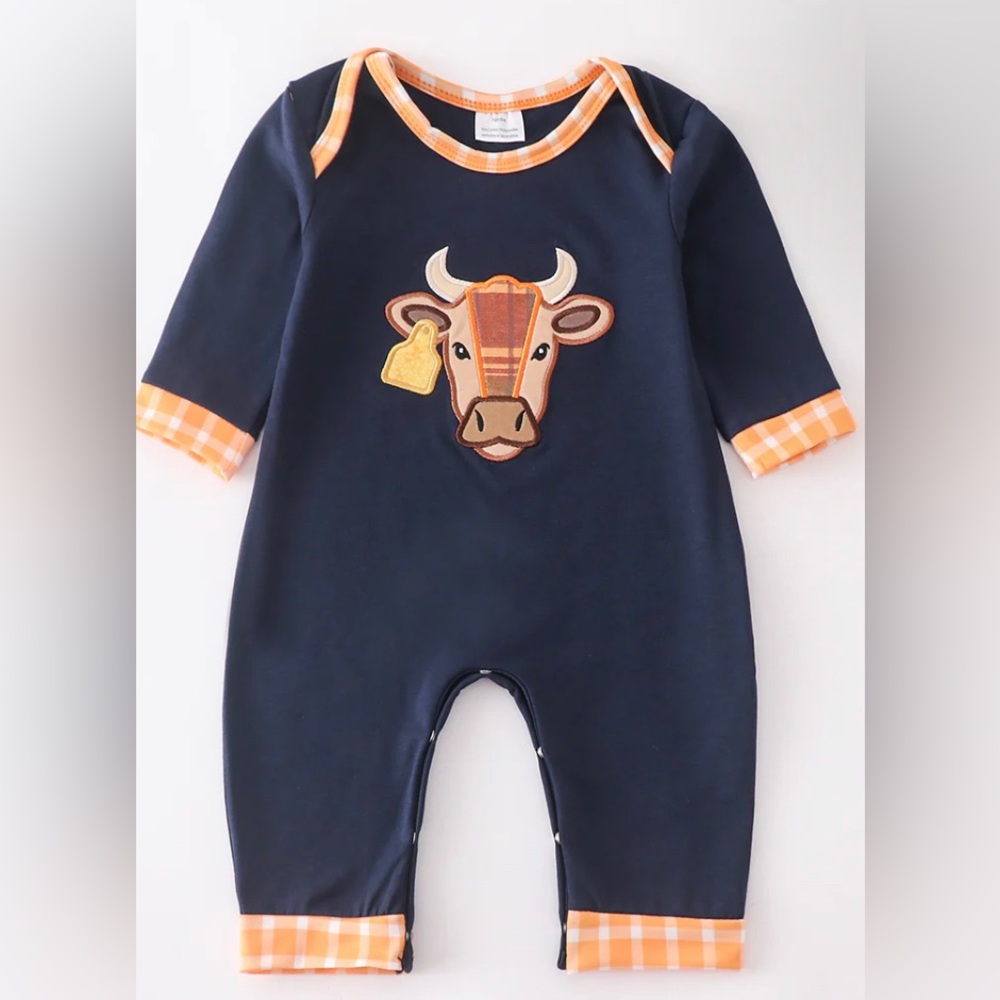 SOLD OUT NAVY COW TODDLER/BABY BOY ROMPER-multiple sizes